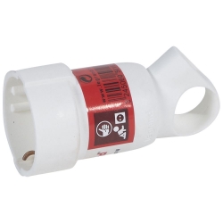 Slika Utičnica 2P+E 16A 230V pod uglom prsten bela Legrand