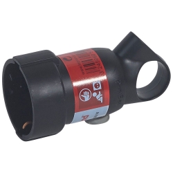 Slika Utičnica 2P+E 16A 230V pod uglom prsten crna Legrand