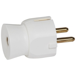 Slika Utikač 2P+E 16A 230V ravni beli Legrand