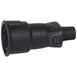 Slika Utičnica 2P+E 16A 230V gumeni IP44 crni Legrand