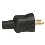 Slika Utikač 2P 16A 230V gumeni crni Legrand