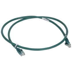 Slika Kabal patch RJ45 U/UTP Cat 6 LSOH zeleni 1m Legrand