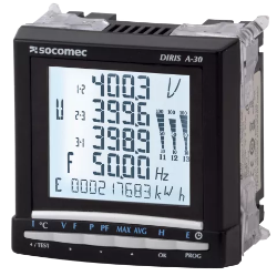 Slika Analizator mreže panelni za energ monit 3P preko strujnih transf do 10kA 500KVAC Diris A-30N Socomec