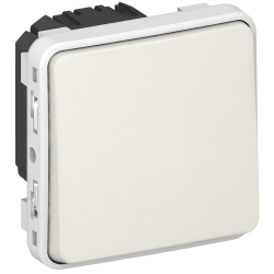 Slika Prekidač naizmenični 10A 250V IP55 bez osnove beli Plexo Legrand