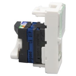 Slika Priključnica računarska modularna 1M RJ45 CAT 6 UTP bela Mosaic Legrand