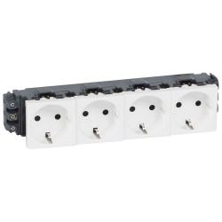 Slika Utičnica 4x2P+E DLP bela PM Legrand