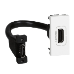 Slika Priključnica TV modularna 1M HDMI bela Mosaic Legrand