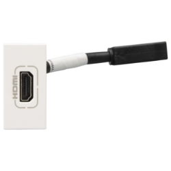 Slika Priključnica TV modularna 1M HDMI bela Mosaic Legrand