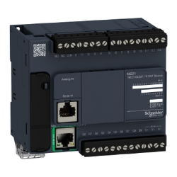 Slika PLC kompaktni 14DI 24VDC 2AI 10DO tranzistorski napajanje 24VDC Ethernet Modicon M221 Schneider