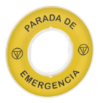 Slika Oznaka O60 nužno isključenje PARADA DE EMERGENCIA/logo ISO13850 Schneider