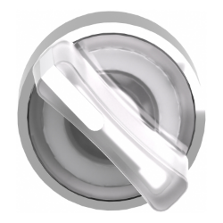 Slika Glava prekidača bela svetleća izbornog fi22 0-1 ručica metalna IP66 Harmony XB4 Schneider