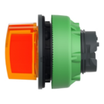 Slika Glava prekidača narandžasta ugradna svetleća izbornog povratak centar 3-pozicije Schneider