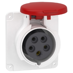 Slika Industrijska priključnica 16A 3P+N+E 380-415VAC IP44 ugradna PratiKa Schneider