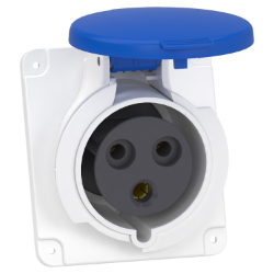 Slika Industrijska priključnica 32A 2P+E 200-250VAC IP44 ugradna Praktika Schneider