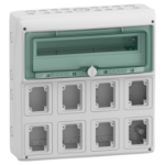 Slika Kaedra za utičnice sa 8 otvora 1x18 modula 1 priključni blok Schneider