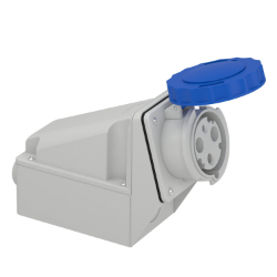 Slika Industrijska priključnica 63A 2P+E 200-250VAC IP67 na zid PratiKa Schneider