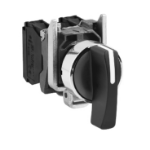 Slika Izborni prekidač XB4 1-0-2 sa povratkom 2NO fi22 metalni crni duga ručica IP66 Schneider