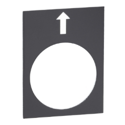 Slika Oznaka za tastere 30x40mm crna nalevo, sporo Harmony Schneider