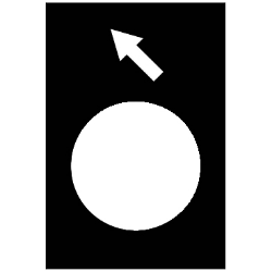 Slika Oznaka za tastere 30x40mm crna u suprotnom smeru, sporo Harmony Schneider