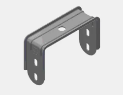 Slika Nosač za navojnu šipku za perforirani regal 100 D-1.5mm HC AT3 100 EAE