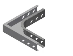 Slika L krivina 90° ugaona za perforirani regal 50x40 HC 040 UKS 50 YD 90° EAE