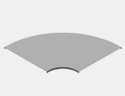 Slika Poklopac L krivine 90° za perforirani regal 300 HC UKFG 300 YD 90° EAE