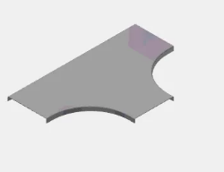 Slika Poklopac T račve za perforirani regal 100 HC UKFG 100 YT EAE