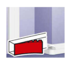 Slika Pregrada za spoljni ugao za dubinu parapeta 50 DLP Legrand