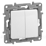 Slika Prekidač serijski ugradni 10A 250VAC IP20 beli Niloe Legrand