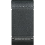 Slika Maska prekidača 1M oznaka bojler crna Living Light Legrand