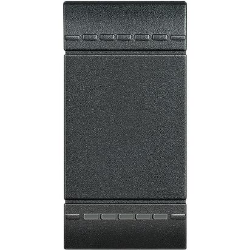 Slika Maska prekidača 1M oznaka bojler crna Living Light Legrand