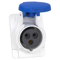 Slika Industrijska priključnica 16A 2P+E 200-250VAC IP44 ugradna Praktika Schneider
