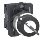 Slika Prekidač  izobrni sa ključem fi22 2 pozicije sa povratkom 2NO Schneider