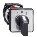 Slika Grebenasti prekidač 10A 1P 1-0-2 sa povratkom 30x30mm montaža u rupu fi16/22mm IP65 Schneider