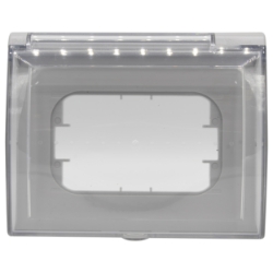 Slika Okvir 3M sa providnim poklopcem IP44 sivi Living Light Legrand