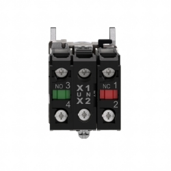 Slika Taster svetleći NO+NC fi22 plavi 24V AC/DC Harmony XB4 Schneider