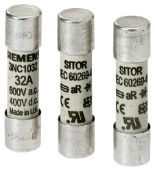 Slika Osigurač cilindrični 20A, 600V AC/400V DC Siemens