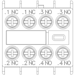 Slika Kontakt pomoćni prednji 2NO+2NC 3RH/3RT 3RH Siemens