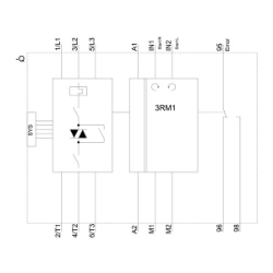 Slika Starter reverzibilni sigurnosni 04-2A špulna 24VDC Sirius 3RM1 Siemens