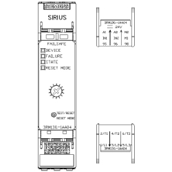 Slika Starter reverzibilni sigurnosni 16-7A špulna 24VDC Sirius 3RM1 Siemens