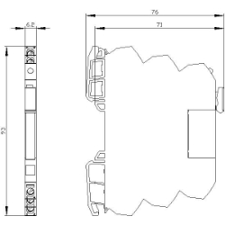 Slika Relej tanki PLC 1CO 6A 24VAC/DC Sirius 3RQ3 Siemens