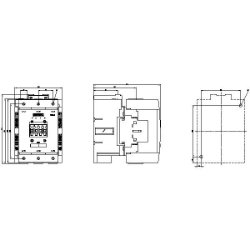 Slika Kontaktor motorni 3P 115A 55kW 400V AC 200-277V 2NO + 2NC Siemens