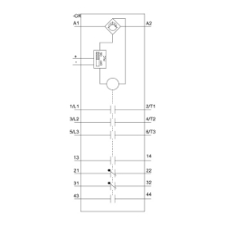 Slika Kontaktor motorni 3P 115A 55kW 400V AC 200-277V 2NO + 2NC Siemens