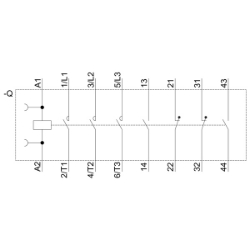 Slika Kontaktor 7A 3P špulna 230V AC 2NO+2NC SIRIUS 3RT Siemens