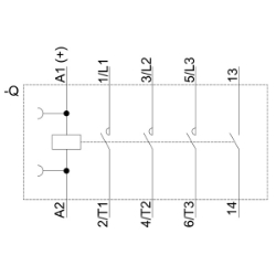 Slika Kontaktor 7A 3P špulna 24V DC 1NO AC-3/AC-3e SIRIUS 3RT Siemens