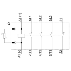 Slika Kontaktor motorni 7A 3P 24V DC Siemens