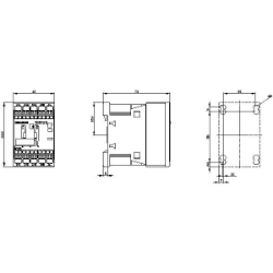 Slika Kontaktor 3P 1NO 3kW sa diodom 24V DC Siemens