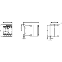 Slika Kontaktor 9A 3P špulna 230V AC 1NO AC-3/AC-3e SIRIUS 3RT Siemens
