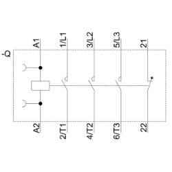 Slika Kontaktor 9A 3P špulna 230V AC 1NC AC-3/AC-3e SIRIUS 3RT Siemens