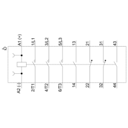 Slika Kontaktor 9A 3P AC 4kW 400V 2NO+C+2NC, 24V DC Siemens